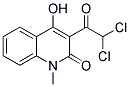 3-(2,2-DICHLOROACETYL)-4-HYDROXY-1-METHYL-1,2-DIHYDROQUINOLIN-2-ONE 结构式