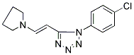 1-(4-CHLOROPHENYL)-5-[2-(1-PYRROLIDINYL)VINYL]-1H-TETRAAZOLE 结构式