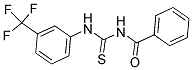 N-BENZOYL-N'-[3-(TRIFLUOROMETHYL)PHENYL]THIOUREA 结构式