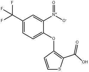 3-[2-NITRO-4-(TRIFLUOROMETHYL)PHENOXY]-2-THIOPHENECARBOXYLIC ACID 结构式