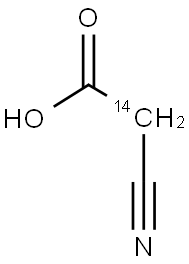 CYANOACETIC ACID, [2-14C] 结构式