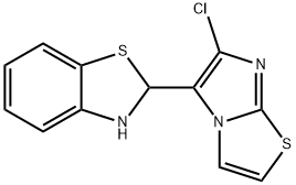 2-(6-CHLOROIMIDAZO[2,1-B][1,3]THIAZOL-5-YL)-2,3-DIHYDRO-1,3-BENZOTHIAZOLE 结构式