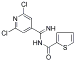 N2-[(2,6-DICHLORO-4-PYRIDYL)(IMINO)METHYL]THIOPHENE-2-CARBOXAMIDE 结构式