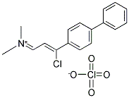 N-(3-[1,1'-BIPHENYL]-4-YL-3-CHLOROPROP-2-ENYLIDENE)-N-METHYLMETHANAMINIUM PERCHLORATE 结构式