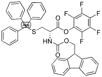 FMOC-D-CYS(TRT)-OPFP 结构式