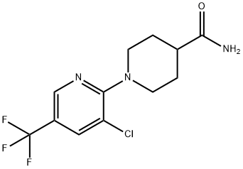 1-[3-CHLORO-5-(TRIFLUOROMETHYL)PYRIDIN-2-YL]-PIPERIDINE-4-CARBOXAMIDE 结构式