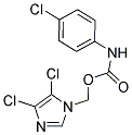 (4,5-DICHLORO-1H-IMIDAZOL-1-YL)METHYL N-(4-CHLOROPHENYL)CARBAMATE 结构式