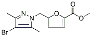 5-(4-BROMO-3,5-DIMETHYL-PYRAZOL-1-YLMETHYL)-FURAN-2-CARBOXYLIC ACID METHYL ESTER 结构式