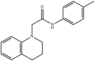 2-[3,4-Dihydro-1(2H)-quinolinyl]-N-(4-methylphenyl)acetamide 结构式