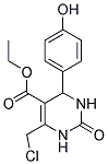 ETHYL 6-(CHLOROMETHYL)-4-(4-HYDROXYPHENYL)-2-OXO-1,2,3,4-TETRAHYDROPYRIMIDINE-5-CARBOXYLATE 结构式