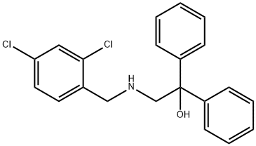 2-[(2,4-DICHLOROBENZYL)AMINO]-1,1-DIPHENYL-1-ETHANOL 结构式