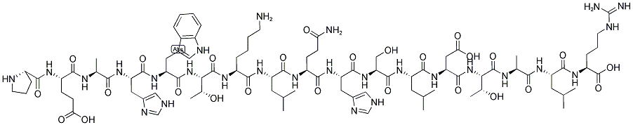 PRO-GLU-ALA-HIS-TRP-THR-LYS-LEU-GLN-HIS-SER-LEU-ASP-THR-ALA-LEU-ARG 结构式