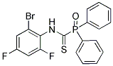 N-(2-BROMO-4,6-DIFLUOROPHENYL)OXO(DIPHENYL)PHOSPHORANECARBOTHIOAMIDE 结构式