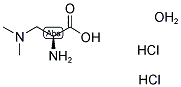 (S)-2-AMINO-3-(DIMETHYLAMINO)-PROPANOIC ACID, DIHYDROCHLORIDE, MONOHYDRATE 结构式