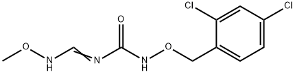 N-[(2,4-DICHLOROBENZYL)OXY]-N-[(METHOXYIMINO)METHYL]UREA 结构式