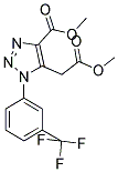 METHYL 5-(2-METHOXY-2-OXOETHYL)-1-[3-(TRIFLUOROMETHYL)PHENYL]-1H-1,2,3-TRIAZOLE-4-CARBOXYLATE 结构式