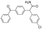 2-(4-苯甲酰基苯基)-2-(4-氯苯基)乙酰胺 结构式