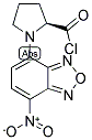 (S)-(-)-4-硝基-7-(2-氯甲酰四氢吡咯基)-2,1,3-苯并恶二唑[用于旋光纯度测定的高效液相色谱标记试剂] 结构式