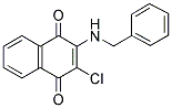 2-(BENZYLAMINO)-3-CHLORONAPHTHOQUINONE 结构式