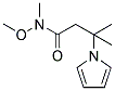 N-METHOXY-N-METHYL-B,B-DIMETHYL-1-PYRROLEPROPANAMIDE 结构式