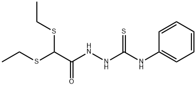 2-[2,2-BIS(ETHYLSULFANYL)ACETYL]-N-PHENYL-1-HYDRAZINECARBOTHIOAMIDE 结构式