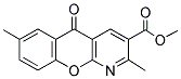 METHYL 2,7-DIMETHYL-5-OXO-5H-CHROMENO[2,3-B]PYRIDINE-3-CARBOXYLATE 结构式