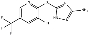 5-((3-氯-5-(三氟甲基)吡啶-2-基)硫代)-1H-1,2,4-三唑-3-胺 结构式