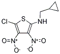 N2-CYCLOPROPYLMETHYL-5-CHLORO-3,4-DINITROTHIOPHEN-2-AMINE 结构式