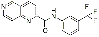 N-[3-(TRIFLUOROMETHYL)PHENYL]-1,6-NAPHTHYRIDINE-2-CARBOXAMIDE 结构式