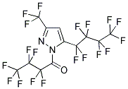 1-(HEPTAFLUOROBUTYRYL)-3(5)-(NONAFLUOROBUTYL)-5(3)-(TRIFLUOROMETHYL)PYRAZOLE 结构式