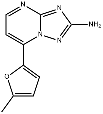 7-(5-METHYL-2-FURYL)[1,2,4]TRIAZOLO[1,5-A]PYRIMIDIN-2-AMINE 结构式