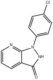 1-(4-CHLOROPHENYL)-1,2-DIHYDRO-3H-PYRAZOLO[3,4-B]PYRIDIN-3-ONE 结构式