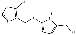 (2-(((5-氯-1,2,3-噻二唑-4-基)甲基)硫代)-1-甲基-1H-咪唑-5-基) 甲醇 结构式