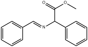 METHYL 2-PHENYL-2-[(PHENYLMETHYLENE)AMINO]ACETATE 结构式