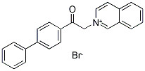 2-(2-[1,1'-BIPHENYL]-4-YL-2-OXOETHYL)ISOQUINOLINIUM BROMIDE 结构式
