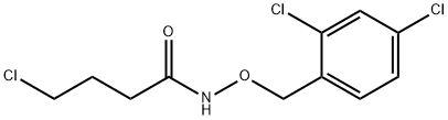 4-CHLORO-N-[(2,4-DICHLOROBENZYL)OXY]BUTANAMIDE 结构式