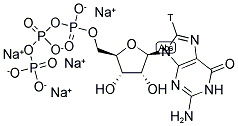 GUANOSINE 5' TRIPHOSPHATE, TETRASODIUM SALT, [GUANOSINE 8-3H] 结构式