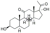 5-ALPHA-PREGNAN-3-BETA, 17-DIOL-11,20-DIONE 结构式