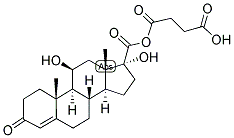 4-PREGNEN-11BETA,17ALPHA,21-TRIOL-3,20-DIONE 21-HEMISUCCINATE:BSA 结构式