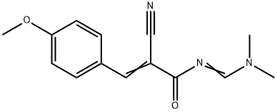 2-CYANO-N-[(DIMETHYLAMINO)METHYLENE]-3-(4-METHOXYPHENYL)ACRYLAMIDE 结构式