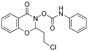 2-(2-CHLOROETHYL)-4-OXO-3,4-DIHYDRO-2H-1,3-BENZOXAZIN-3-YL N-PHENYLCARBAMATE 结构式