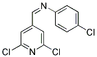 N1-[(2,6-DICHLORO-4-PYRIDYL)METHYLIDENE]-4-CHLOROANILINE 结构式
