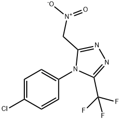 4-(4-CHLOROPHENYL)-3-(NITROMETHYL)-5-(TRIFLUOROMETHYL)-4H-1,2,4-TRIAZOLE 结构式