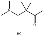 4-(二甲氨基)-3,3-二甲基丁-2-酮盐酸盐 结构式