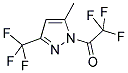 1-TRIFLUOROACETYL-3(5)-TRIFLUOROMETHYL-5(3)-(METHYL)PYRAZOLE 结构式
