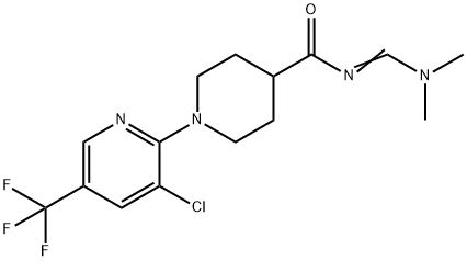 1-[3-CHLORO-5-(TRIFLUOROMETHYL)-2-PYRIDINYL]-N-[(DIMETHYLAMINO)METHYLENE]-4-PIPERIDINECARBOXAMIDE 结构式