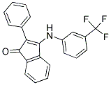 2-PHENYL-3-((3-(TRIFLUOROMETHYL)PHENYL)AMINO)INDEN-1-ONE 结构式