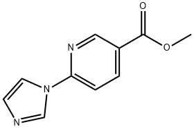 6-(1H-咪唑-1-基)烟酸甲酯 结构式