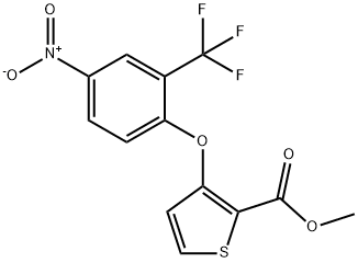 METHYL 3-[4-NITRO-2-(TRIFLUOROMETHYL)PHENOXY]-2-THIOPHENECARBOXYLATE 结构式