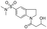 5-(DIMETHYLAMINOSULPHONYL)-2,3-DIHYDRO-1-(3-HYDROXYBUTANOYL)-(1H)-INDOLE 结构式